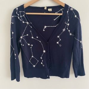 Anthropologie Moth Navy Sweater Constellation y2k (flawed)